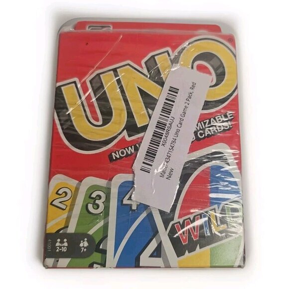 UNO Classic Card Game - Adults Kids Presents 2 Pack - Picture 2 of 3